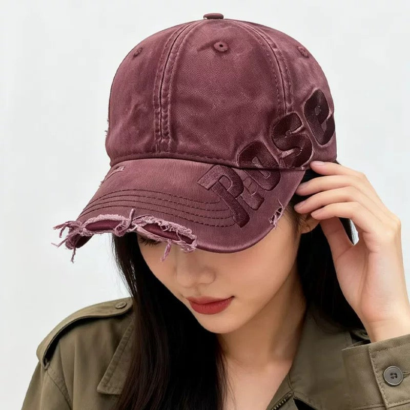 Retro Lettering Baseball Cap